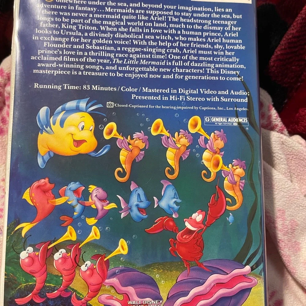 Lot 2 VHS tapes Little mermaid/Babar the elephant no flaws Disney
